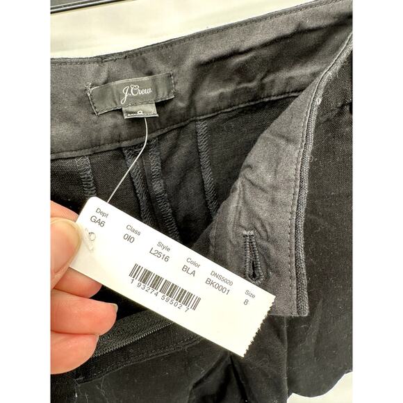 J. CREW NWT Black Scalloped Linen Blend Shorts // 8 - Picture 4 of 7